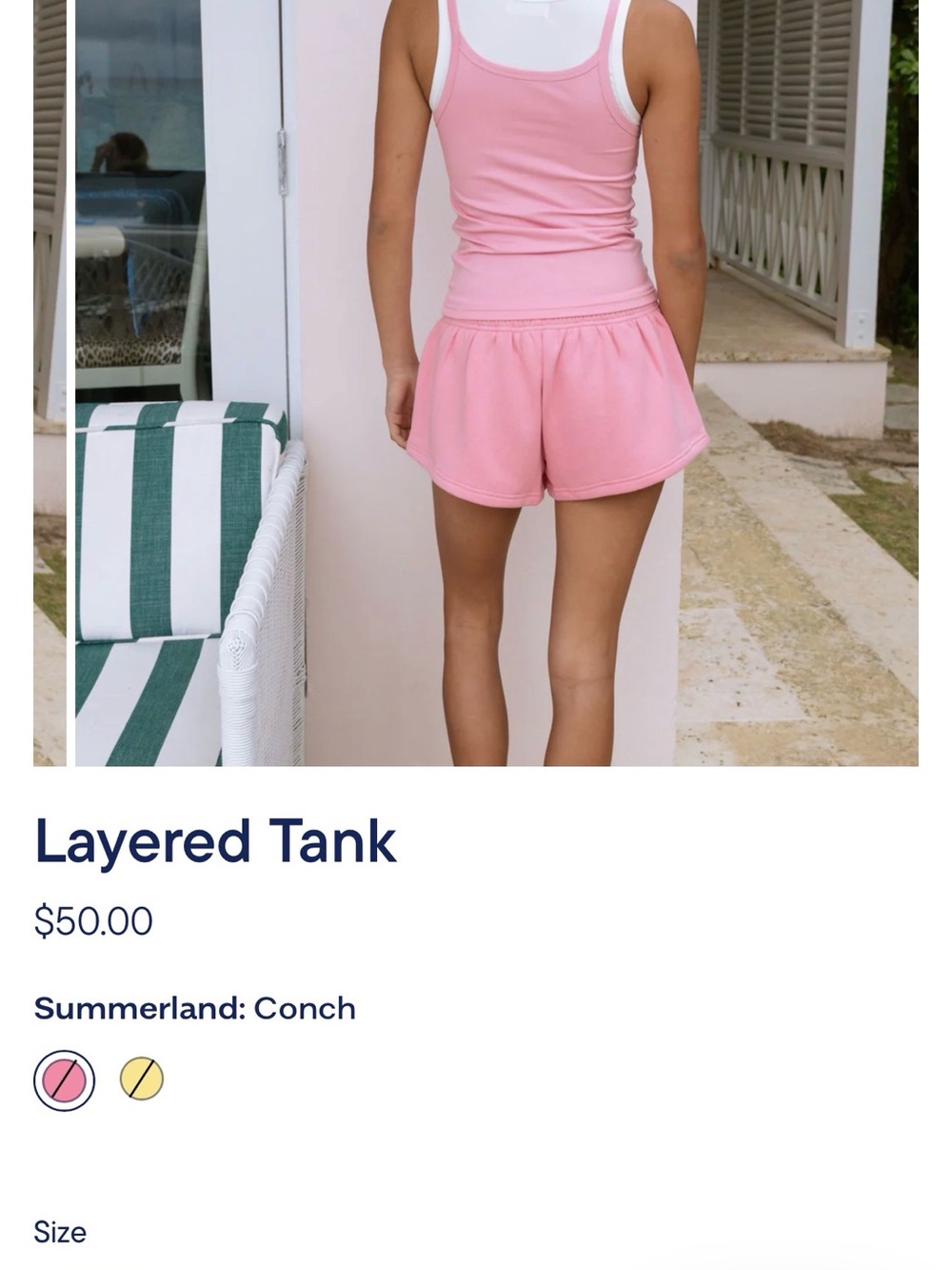 Parke Summerland Layered Tank - Picture 3 of 3